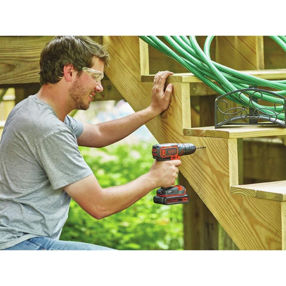 Taladro Inalámbrico BLACK+DECKER 20V MAX con Batería