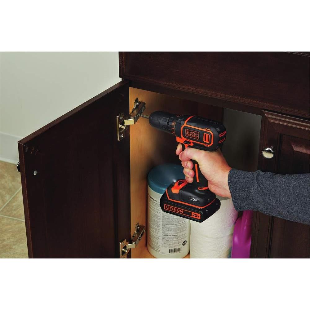 Taladro Inalámbrico BLACK+DECKER 20V MAX con Batería