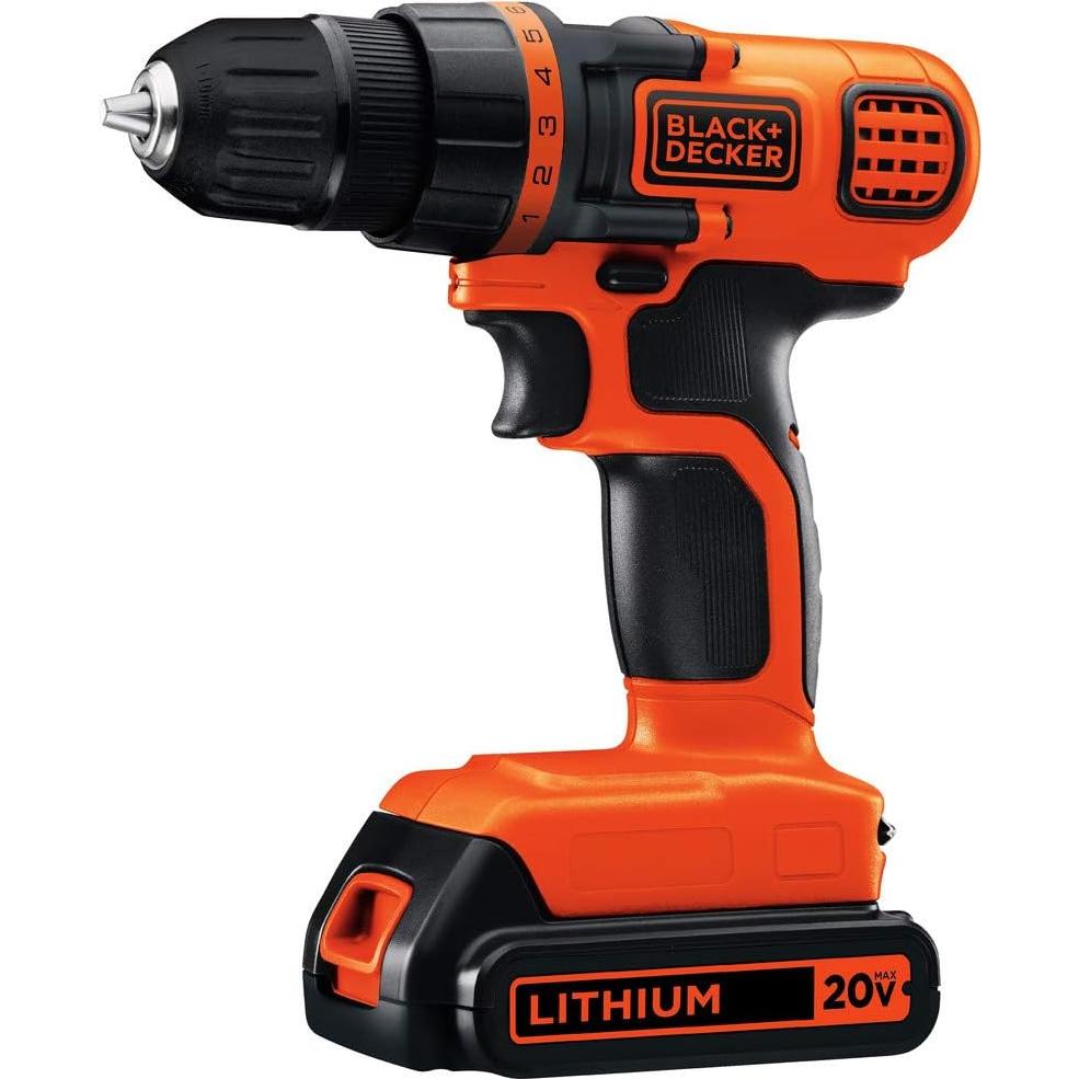 Taladro Atornillador Inalámbrico BLACK+DECKER 20V MAX LED