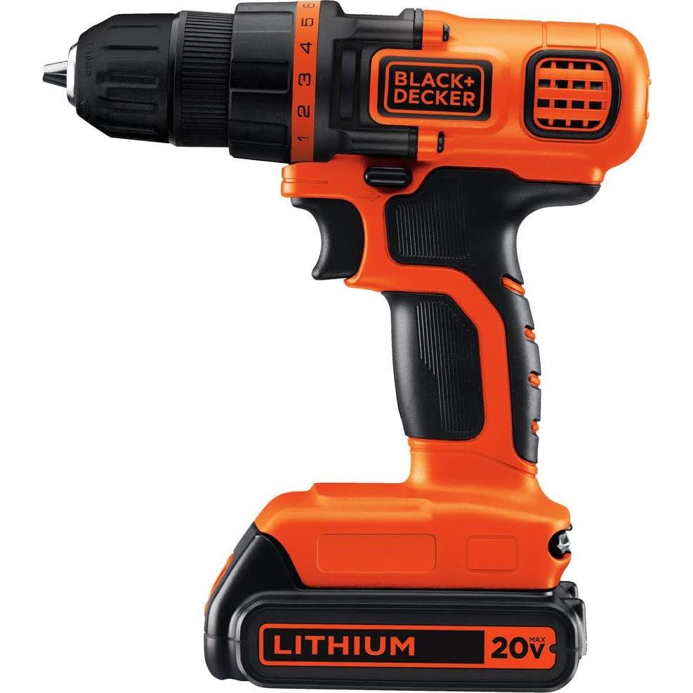 Taladro Atornillador Inalámbrico BLACK+DECKER 20V MAX LED