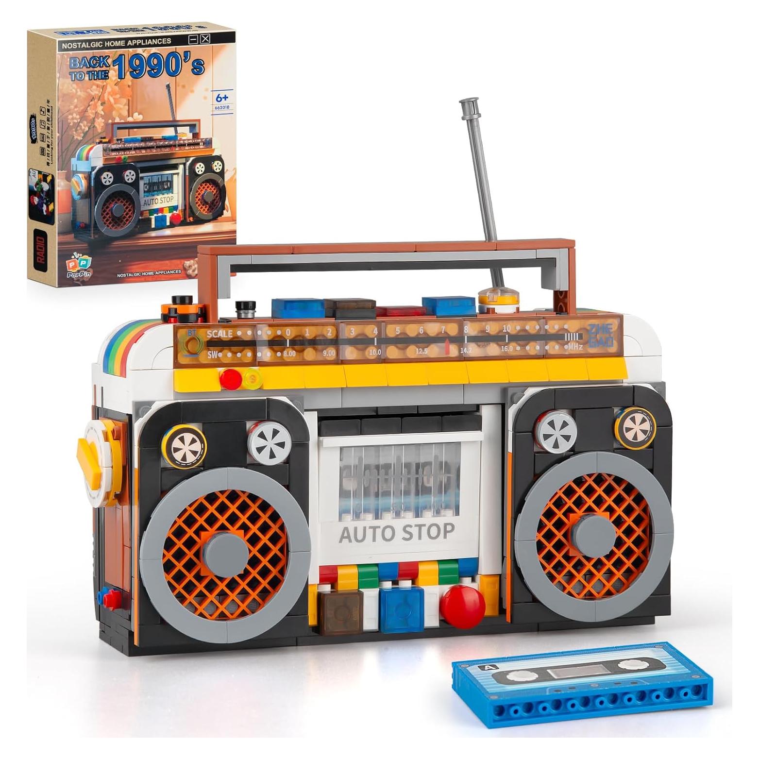 Conjunto de Bloques Retro Vziimo Mini Radio Vintage 554 Piezas