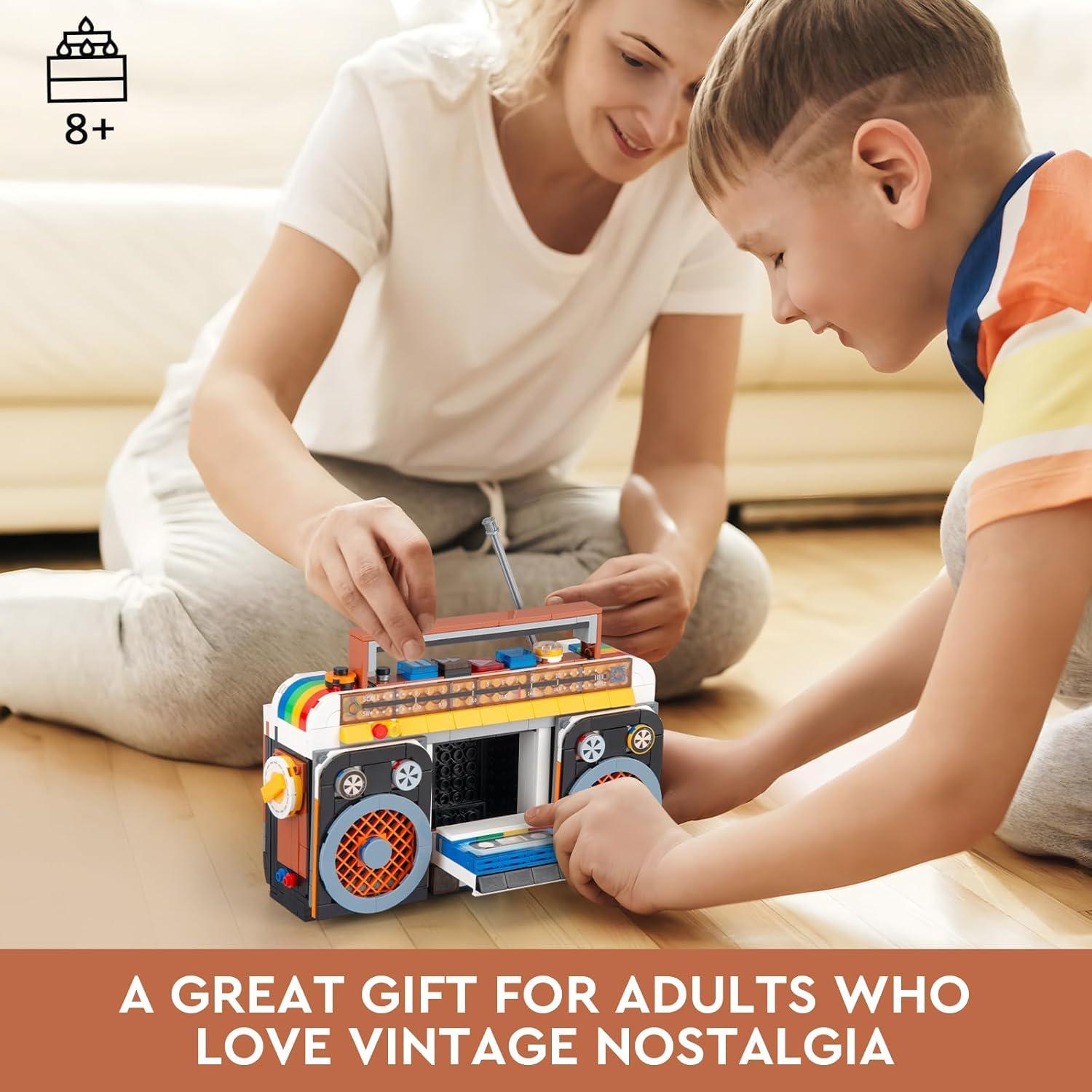 Conjunto de Bloques Retro Vziimo Mini Radio Vintage 554 Piezas