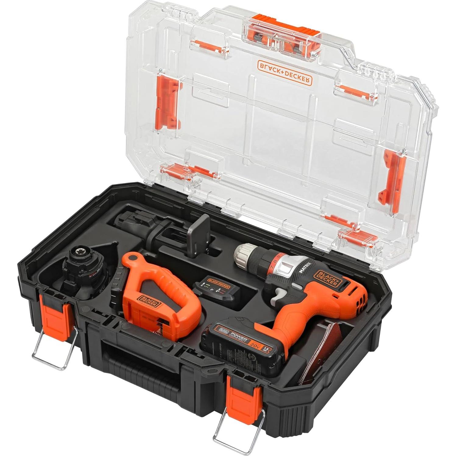 Kit Combo Inalámbrico 4 Herramientas BLACK+DECKER 20V MAX