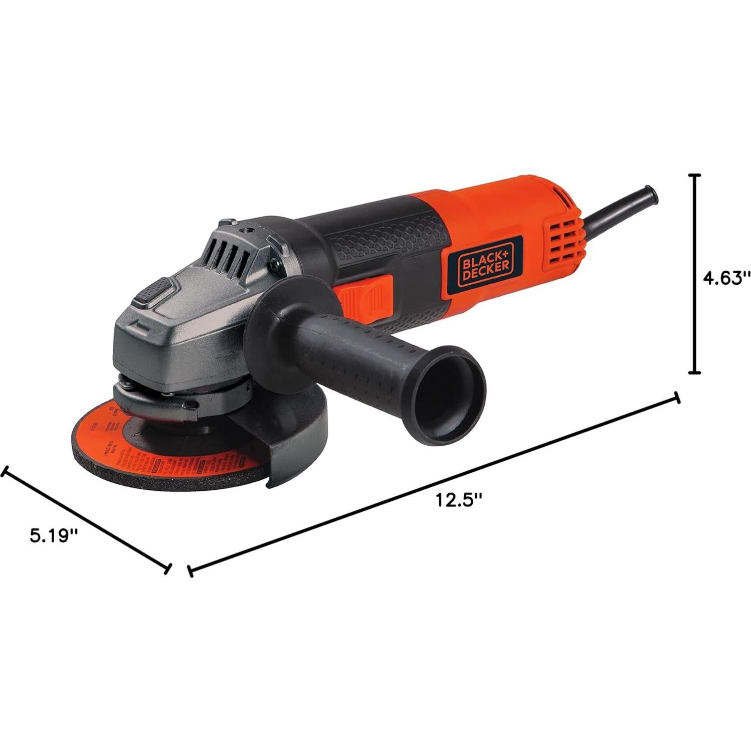 Amoladora Angular BLACK+DECKER BDEG400 4.5" 800W 10000 RPM