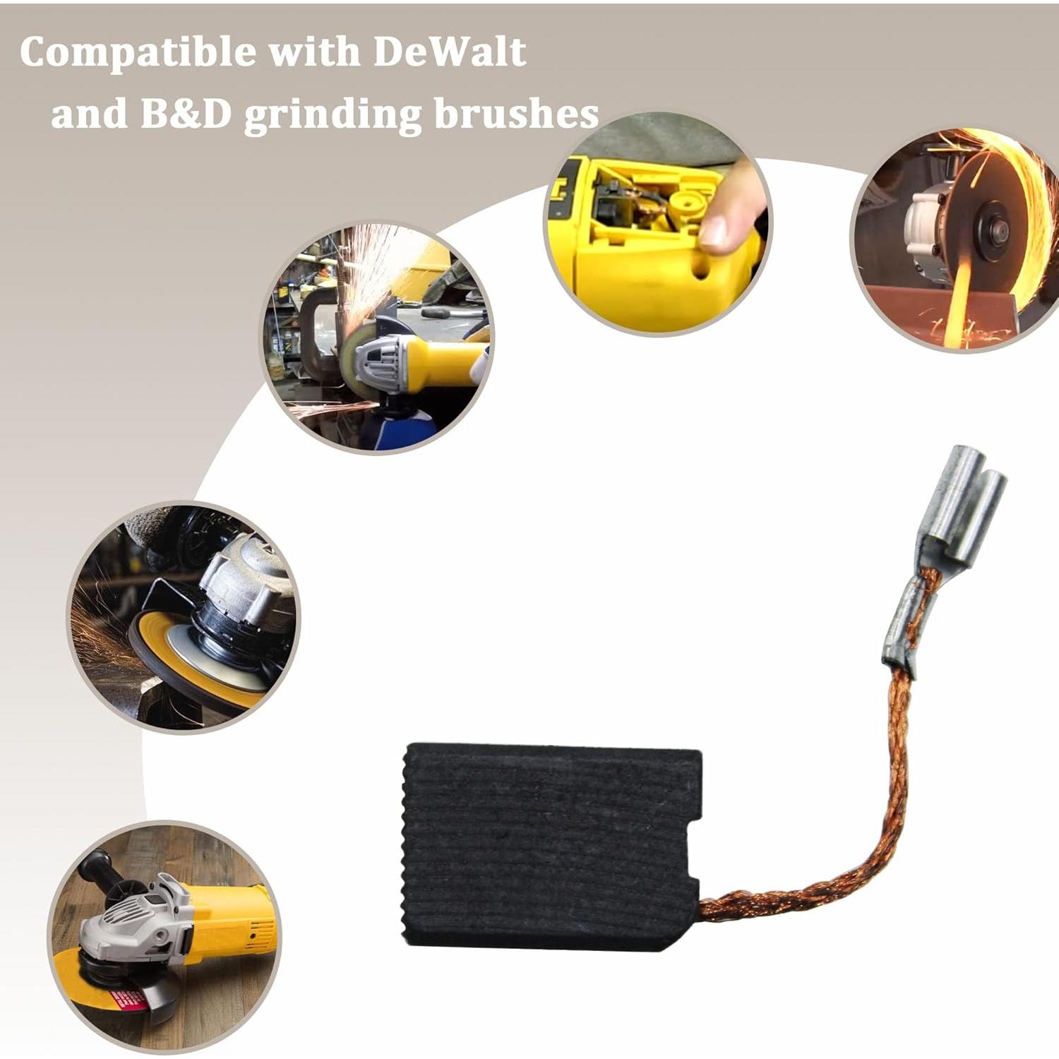 Cepillo de Carbón HNF 402874-07 para DeWalt DW630 DW840 (4 Pzs)