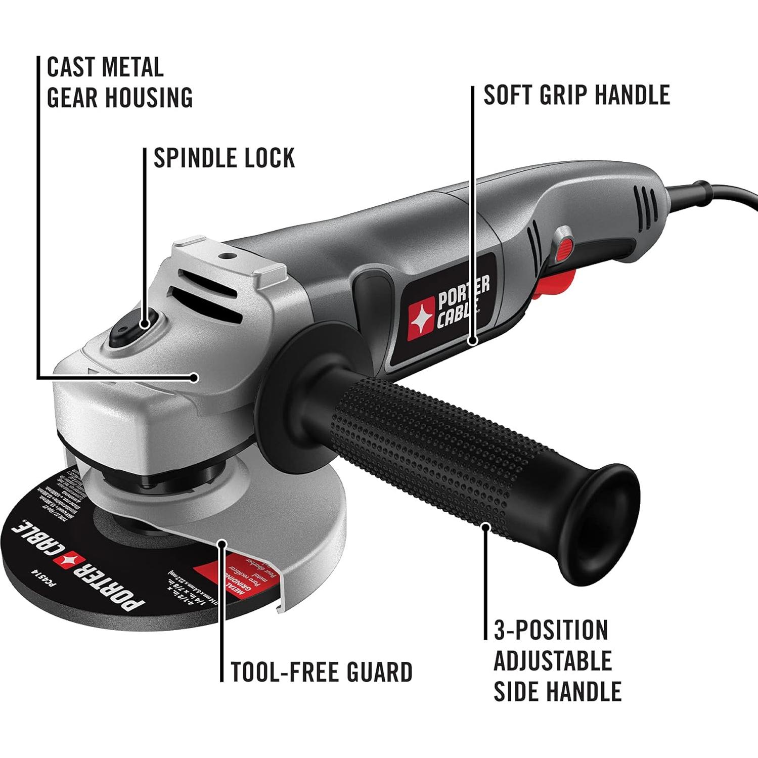 Amoladora Angular Porter-Cable PC750AG 4.5" 7.5A