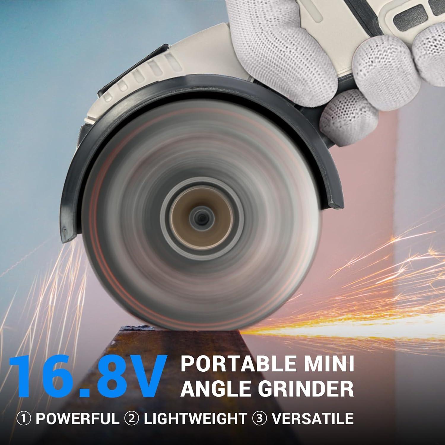 Amoladora Angular Inalámbrica Novorik 16.8V 550W 28000rpm