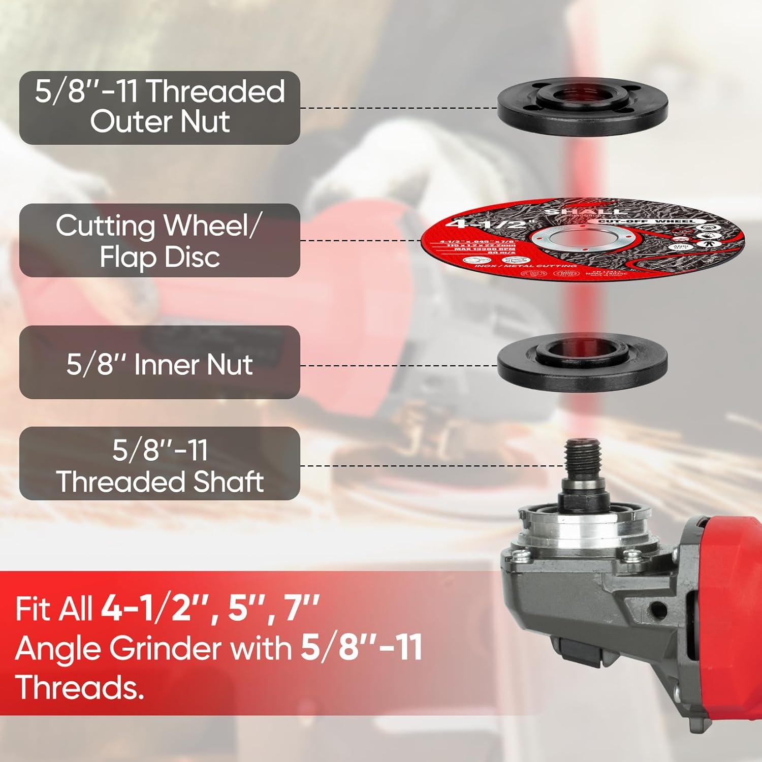 Kit Herramientas Amoladora Angular SHALL 6 Piezas 0,40 kg