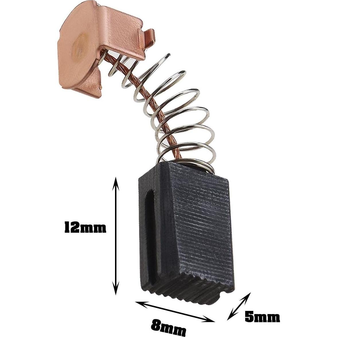 2 Pares Escobillas de Carbón para Amoladora Black & Decker G720