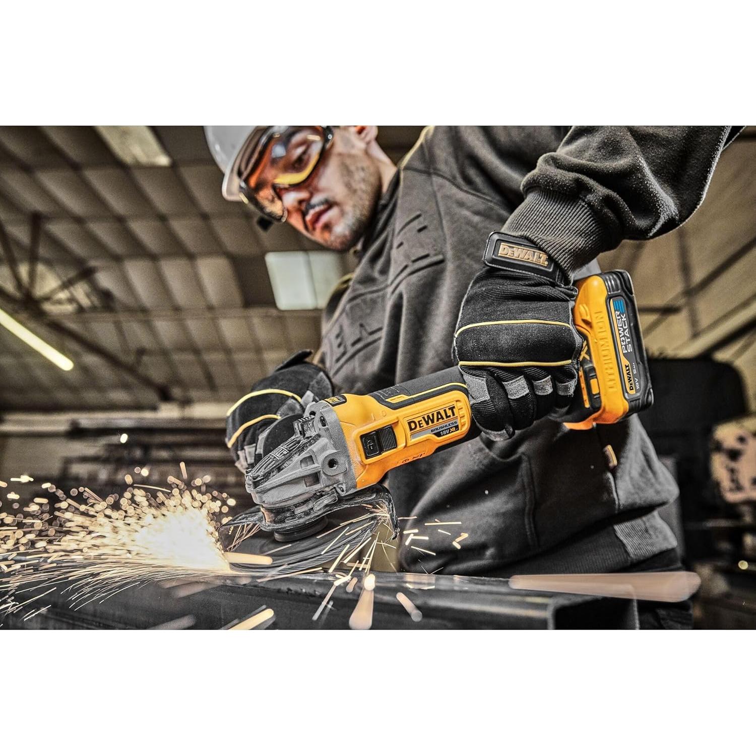 Amoladora Angular DEWALT 20V MAX DCG405B 4.5" con Freno