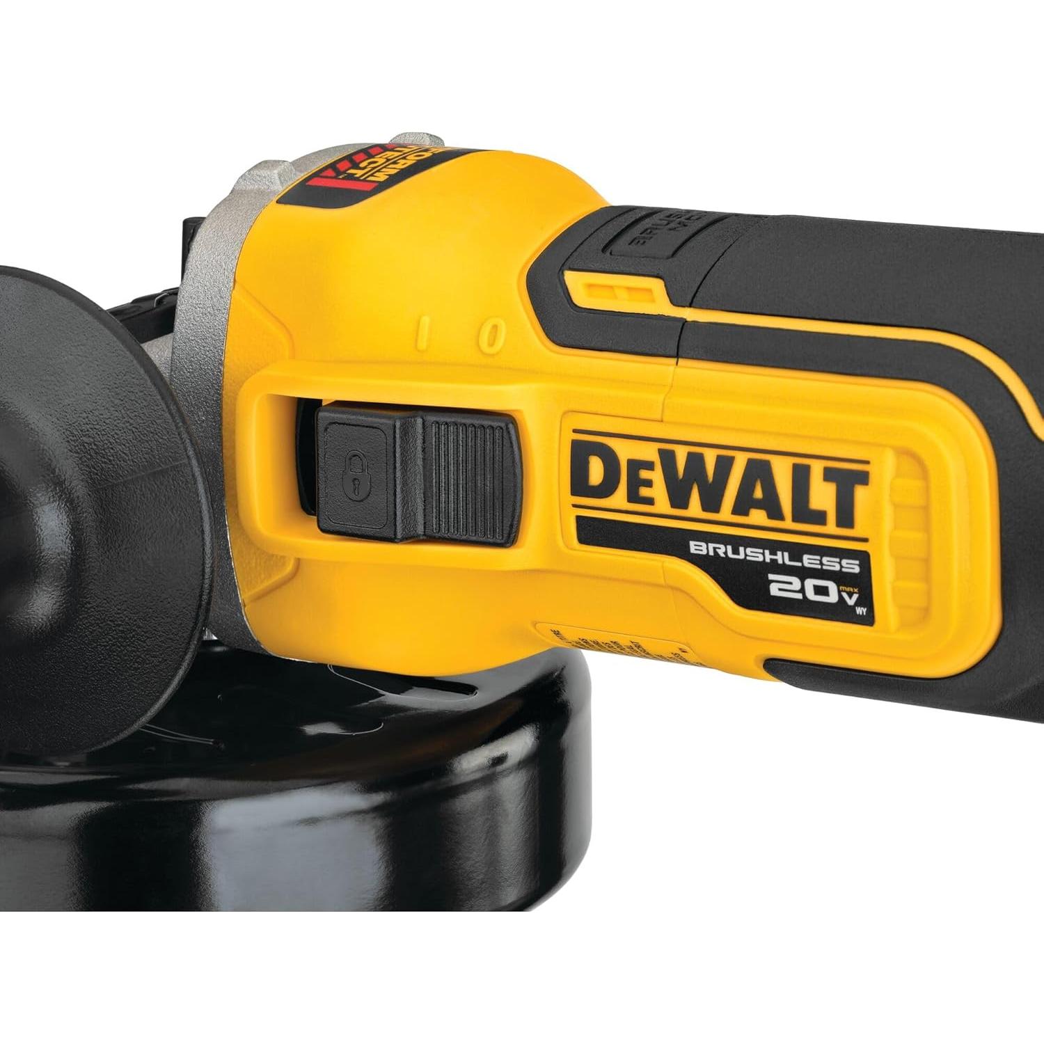 Amoladora Angular DEWALT 20V MAX DCG405B 4.5" con Freno