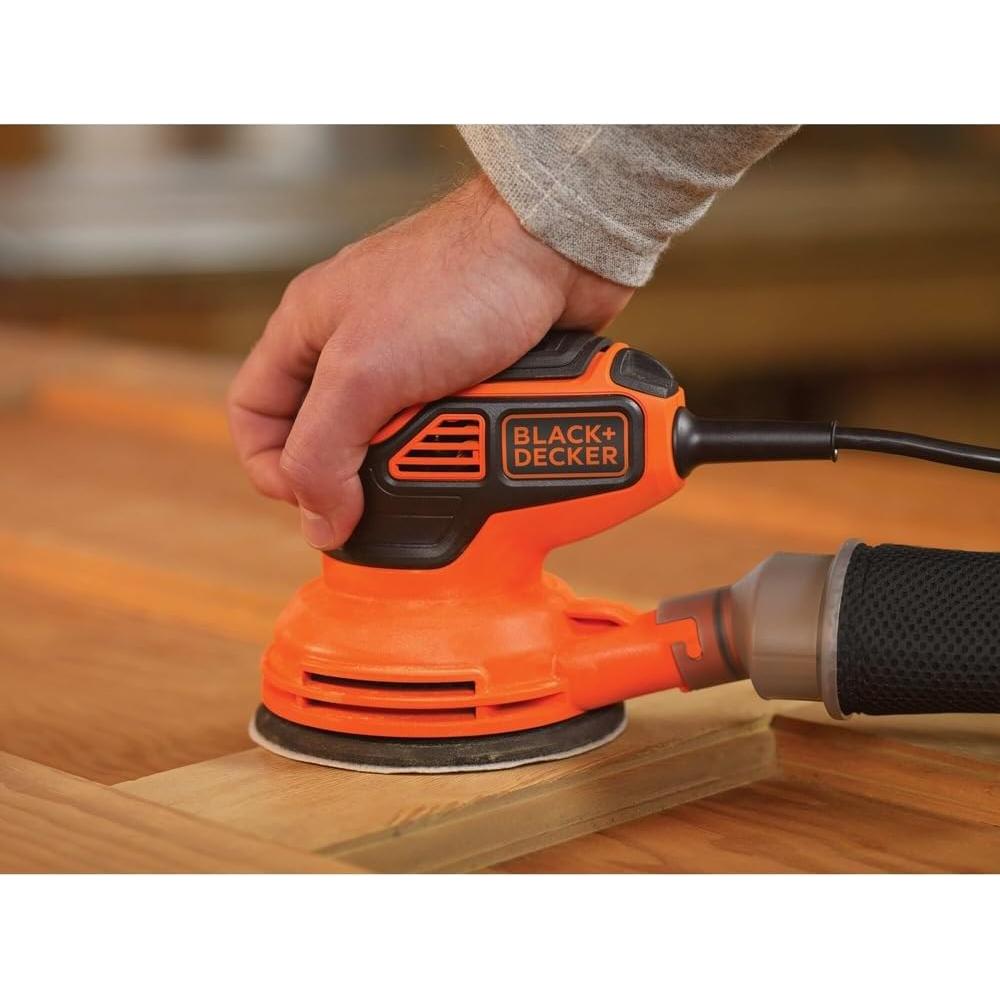 Lijadora Orbital BLACK+DECKER BDERO600 1.28 kg con Cable