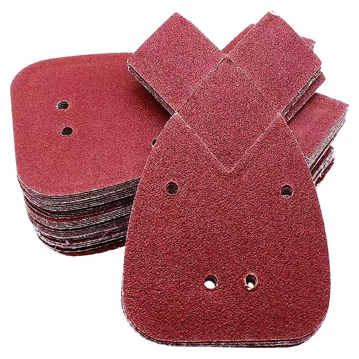 50pcs Almohadillas Lijado Black and Decker 170x95mm Granos Variados