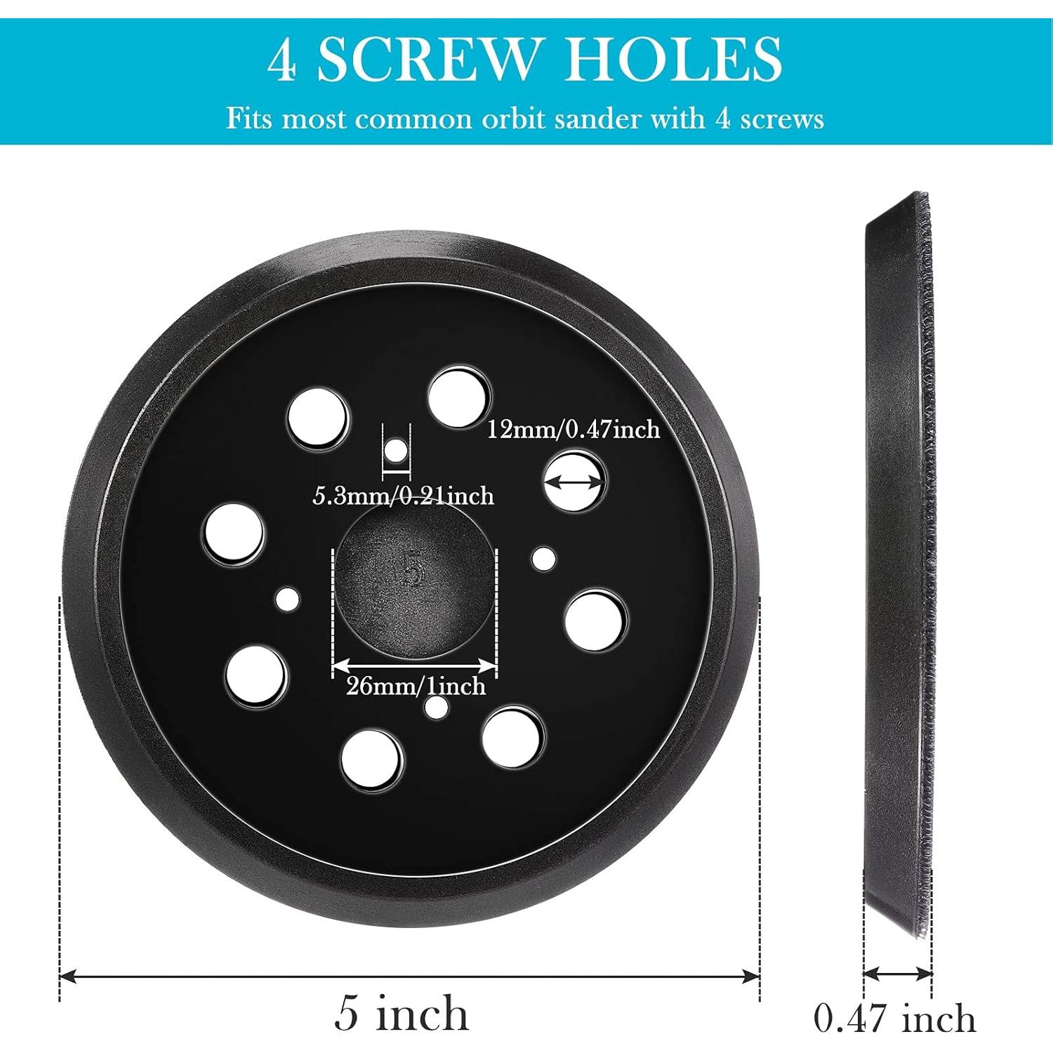 Almohadilla de Lijadora Mudder 5" 8 Agujeros Gancho y Bucle