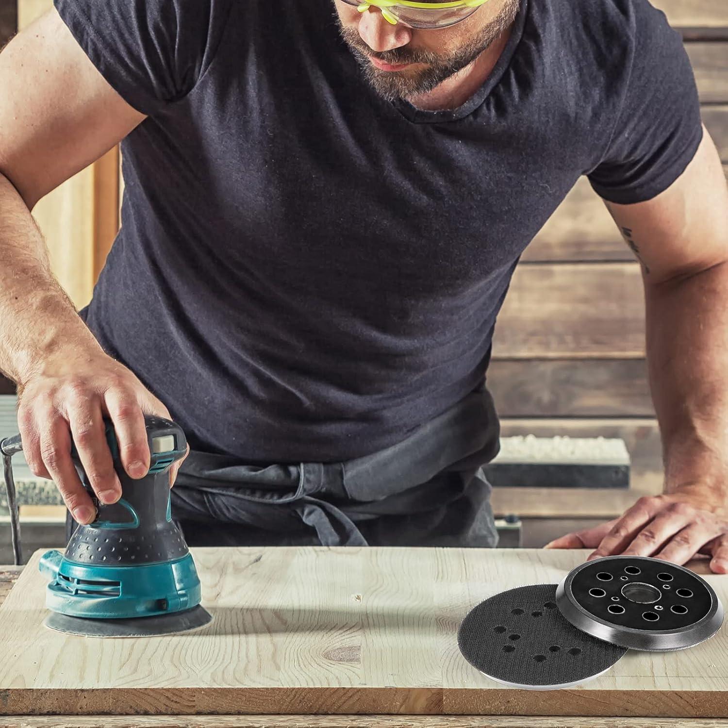 Almohadilla de Lijadora Mudder 5" 8 Agujeros Gancho y Bucle