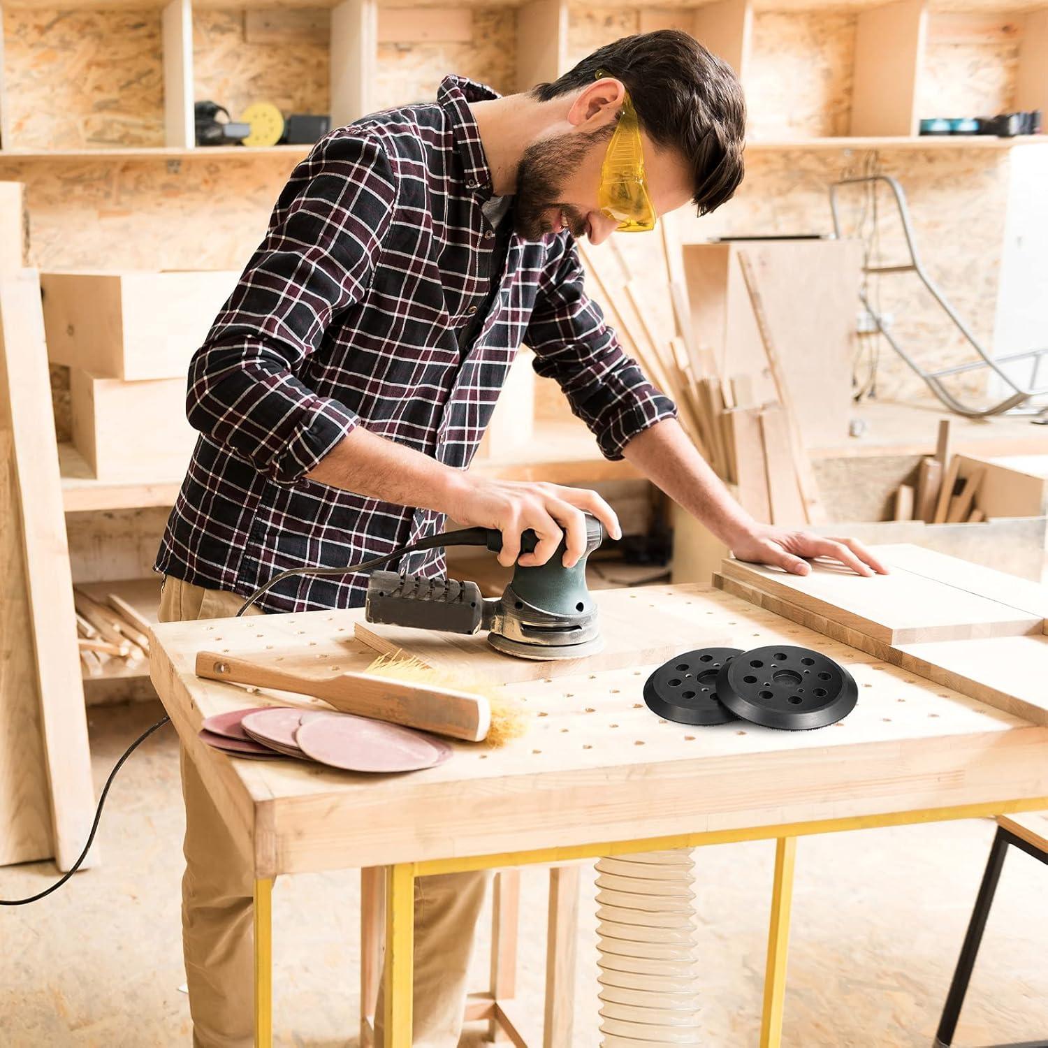 Almohadilla de Lijadora Mudder 5" 8 Agujeros Gancho y Bucle