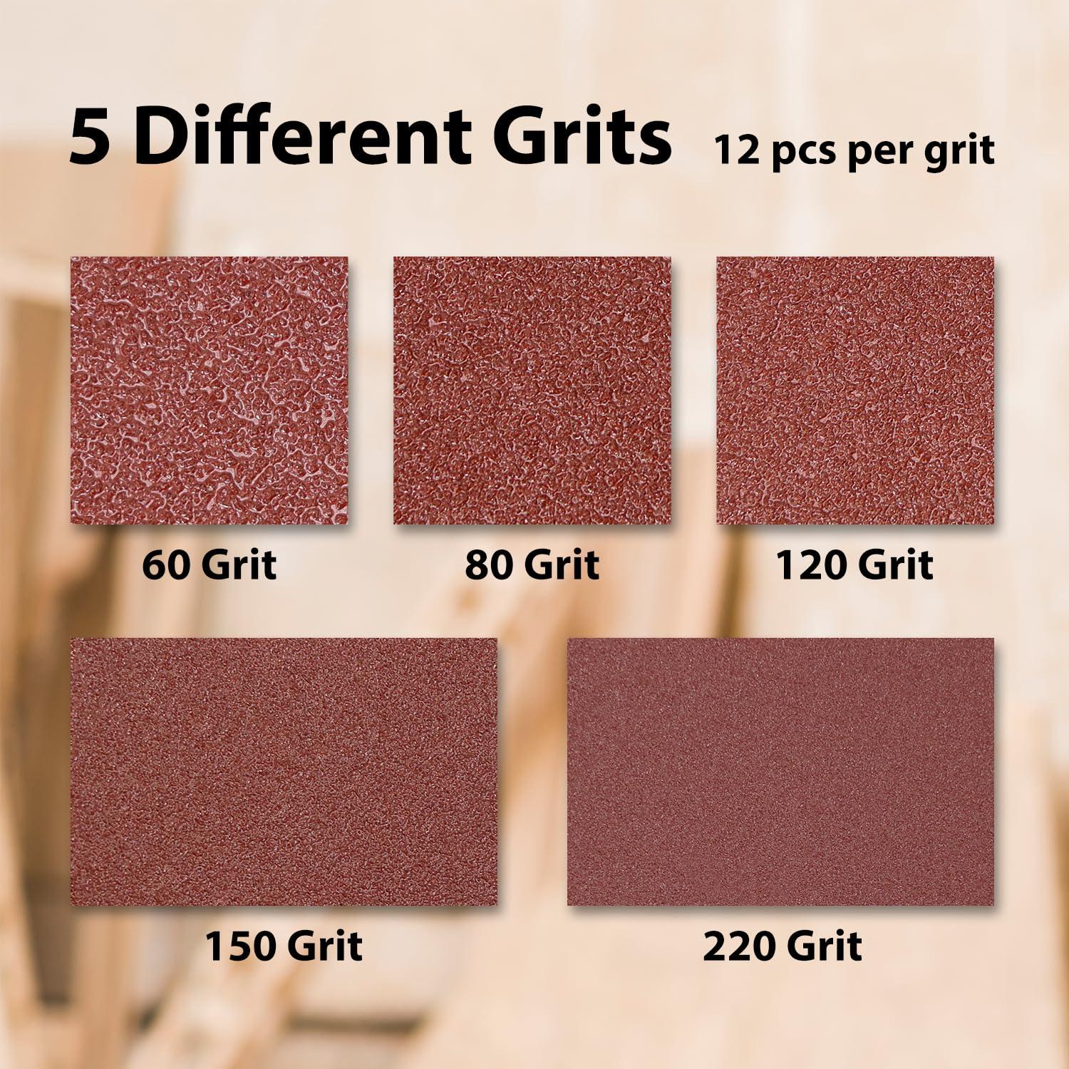 Almohadillas de Lijado S&F 60-220 Grano para Lijadora Mouse