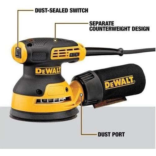 Lijadora Orbital DEWALT DWE6423, 5" Velocidad Variable