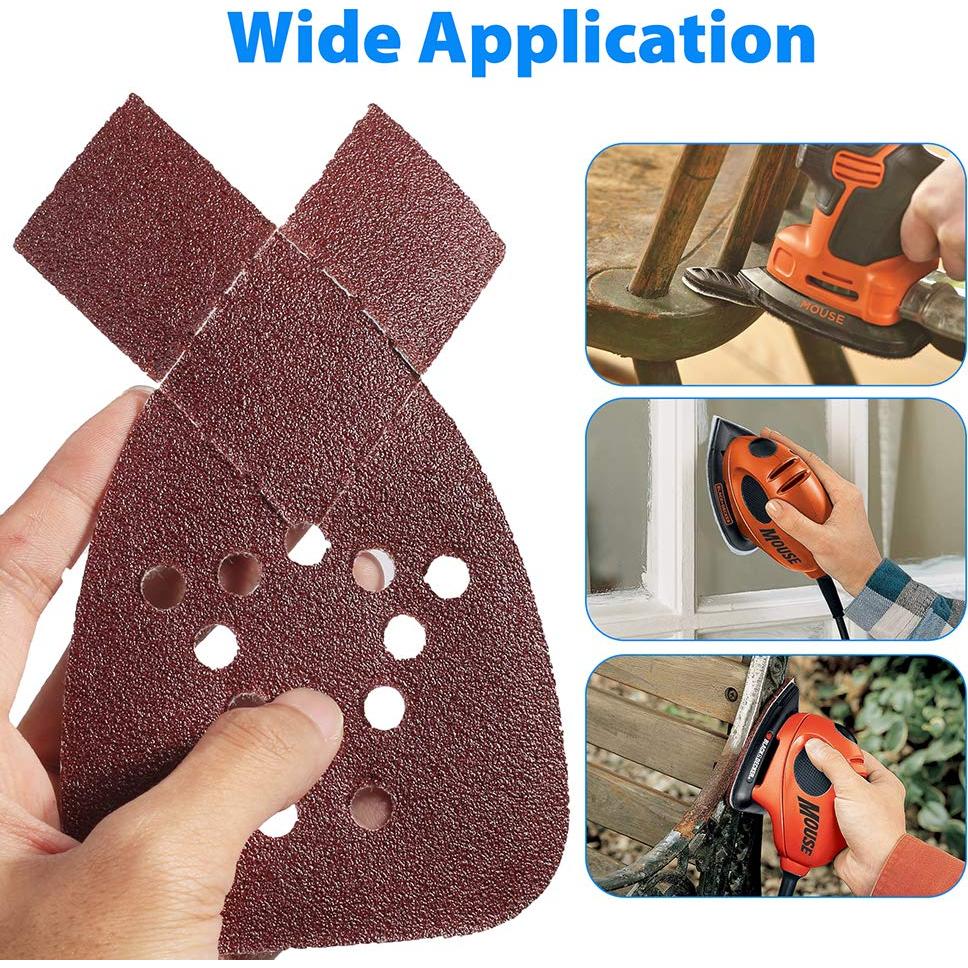 Hojas de Lijado LotFancy 50PCS 60-220 Grano para Black & Decker