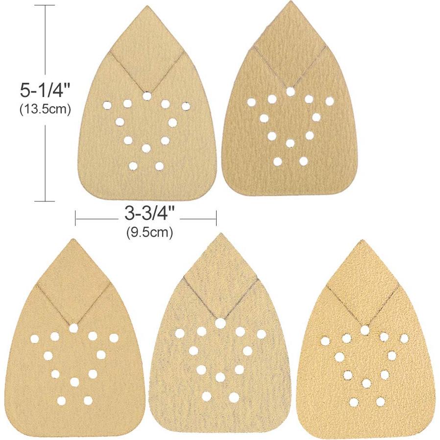 LotFancy Almohadillas de Lijado 50PCS 60-220 Grano para Lijadora