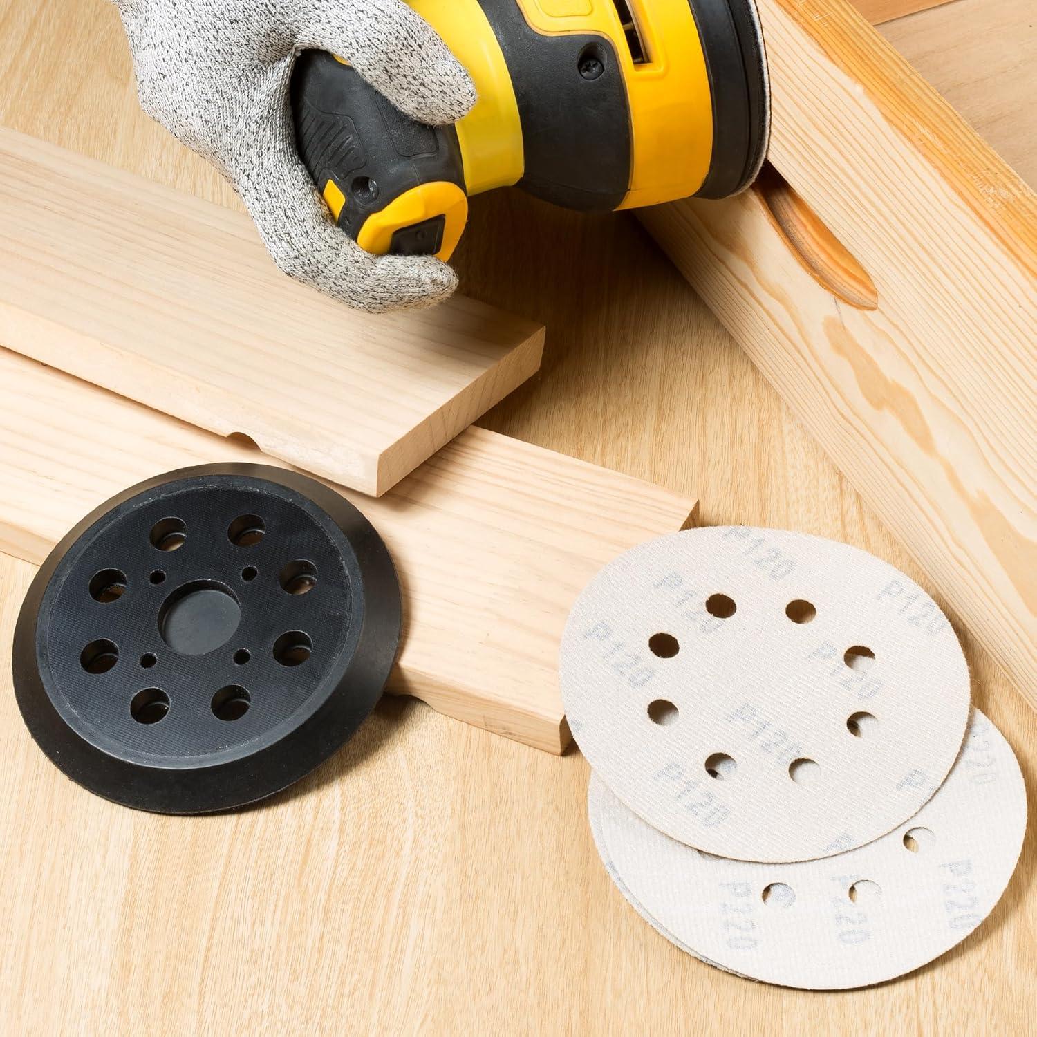 Almohadillas de Lijadora S SATC 12.7 cm 2 PCS 8 Agujeros