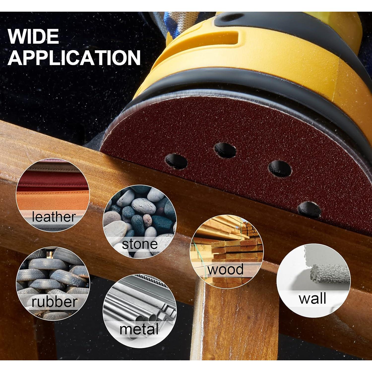 Discos de Lijado 12.7 cm MIDO Professional 72 Piezas Variadas