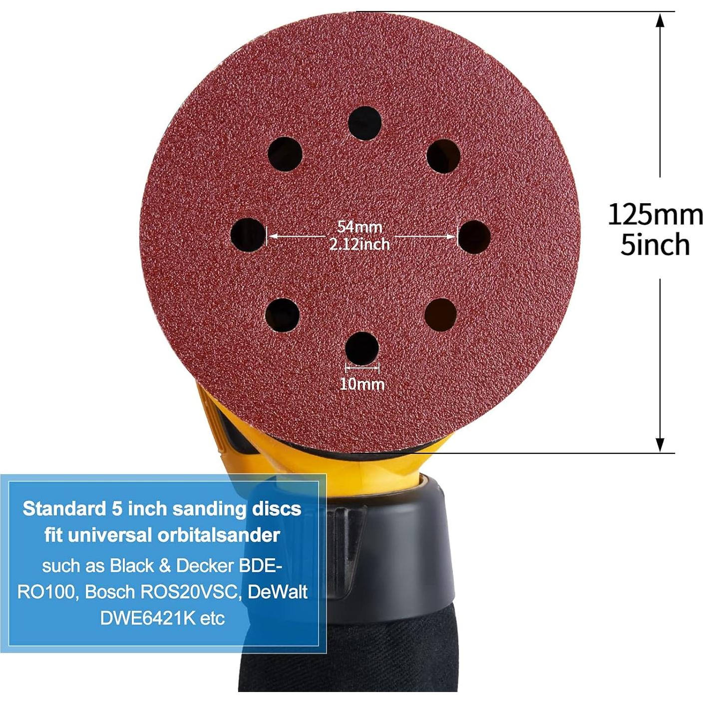 Discos de Lijado 12.7 cm MIDO Professional 72 Piezas Variadas