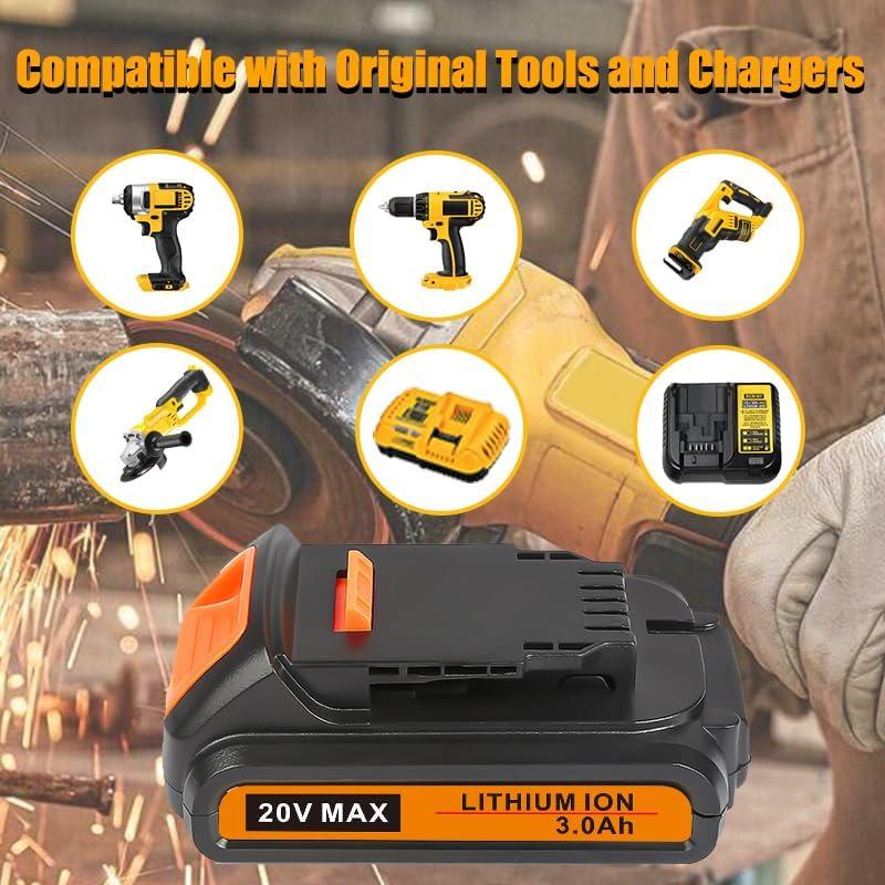 Batería 20V 3.0Ah ORHFS para Black and Decker LB20 LBX20