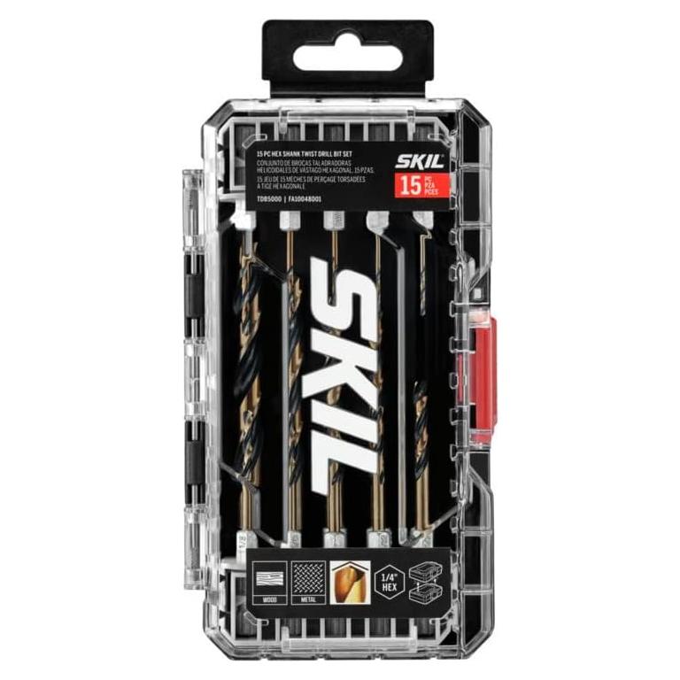 Conjunto de Brocas de 15 Piezas SKIL TDB5000 Hexagonal