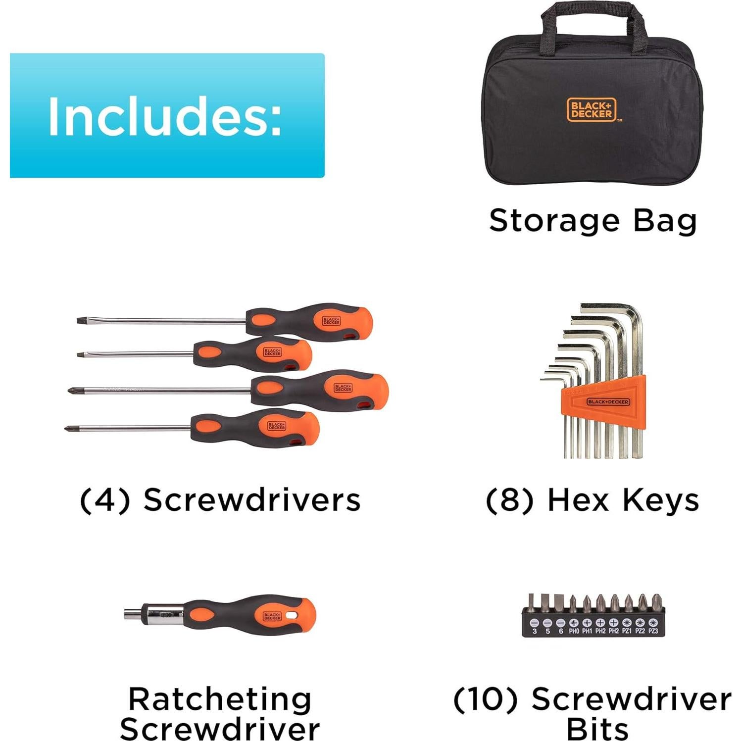 Juego de Destornilladores 23 Piezas beyond by BLACK+DECKER