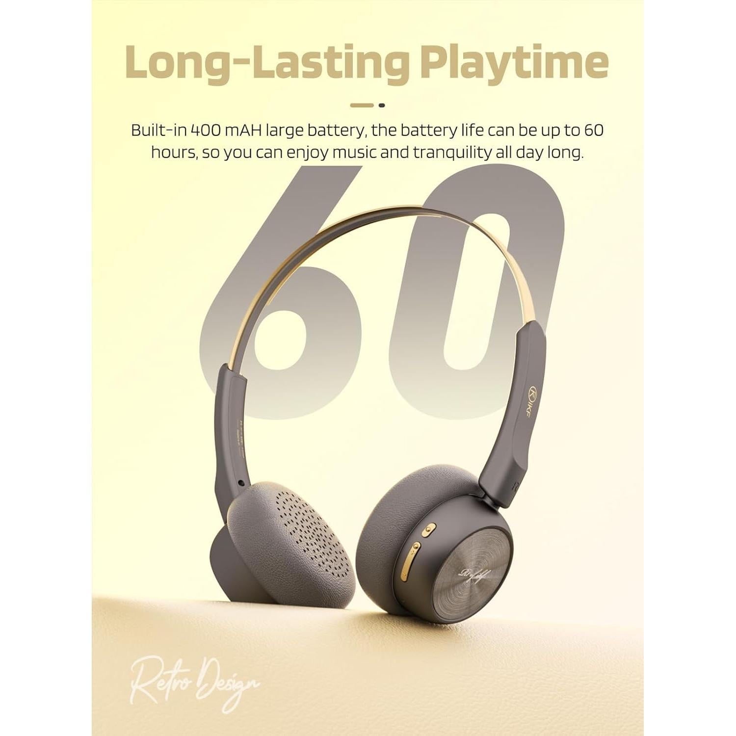 Auriculares Inalámbricos iKF-R1 Retro Bluetooth 5.4 60H