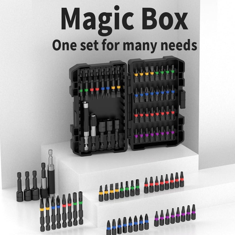 Juego de Puntas para Destornillador NAWIN 45 Piezas Impacto