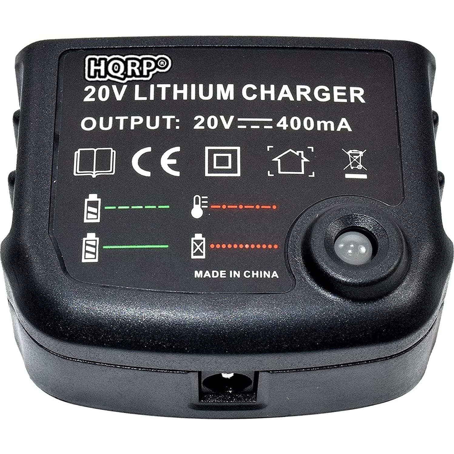 20V Li-Ion Battery Charger Compatible with Black and Decker BDCDE120C BDCDMT120 BDC120VA100 LD120CBF LD120VA Electric Drill