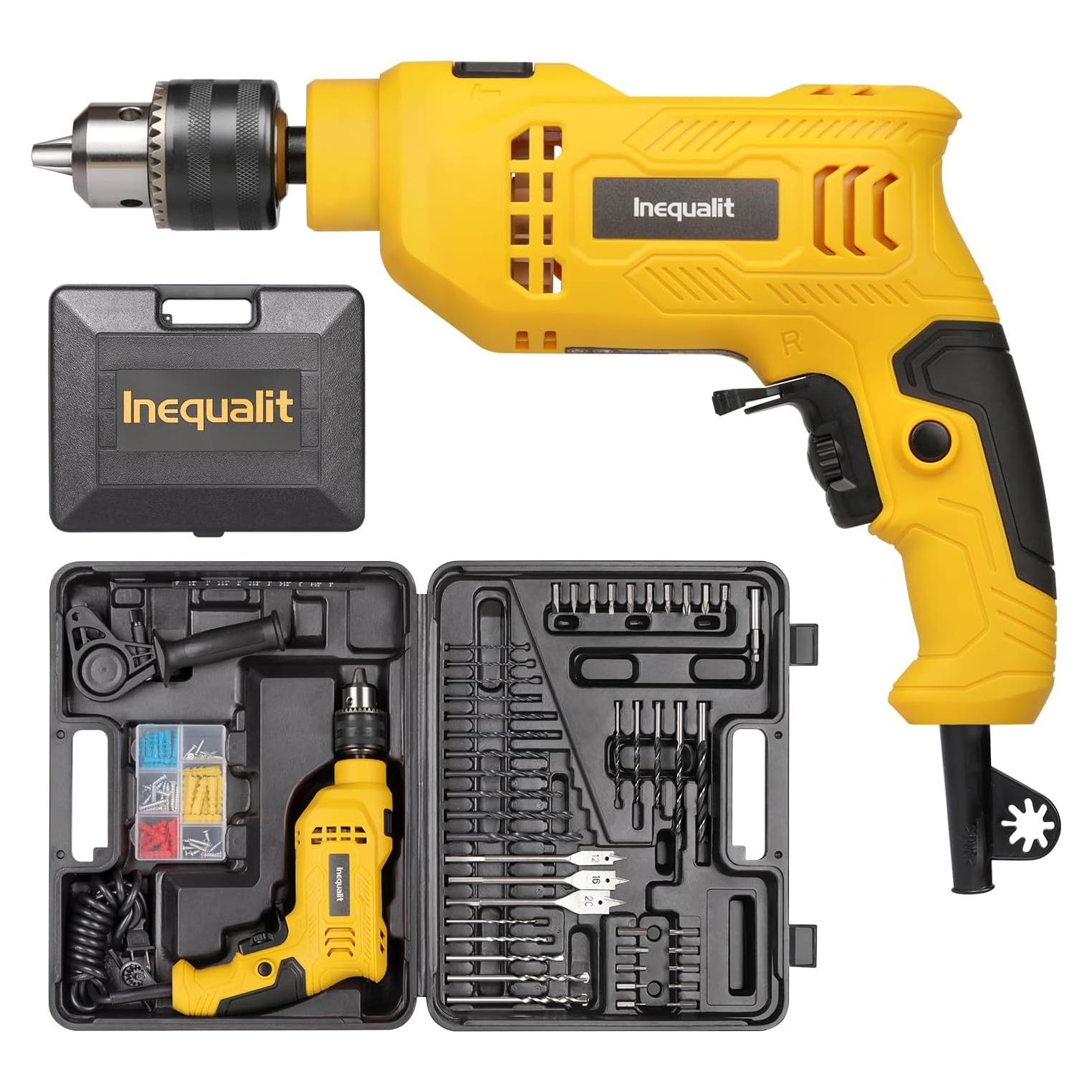 Taladro de Martillo Eléctrico Inequalit 4.5A 3000 RPM 1/2"