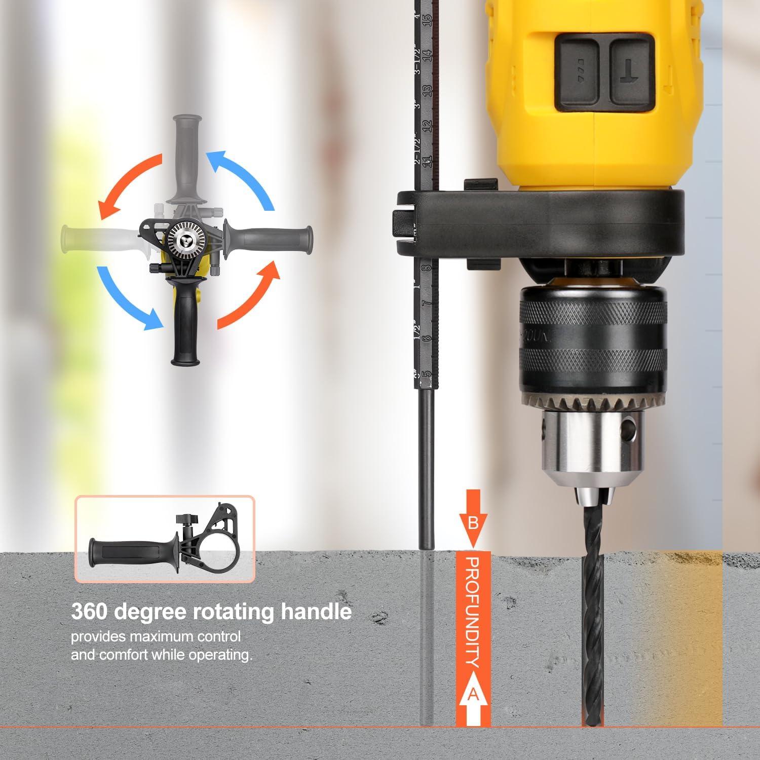 Taladro de Martillo Eléctrico Inequalit 4.5A 3000 RPM 1/2"
