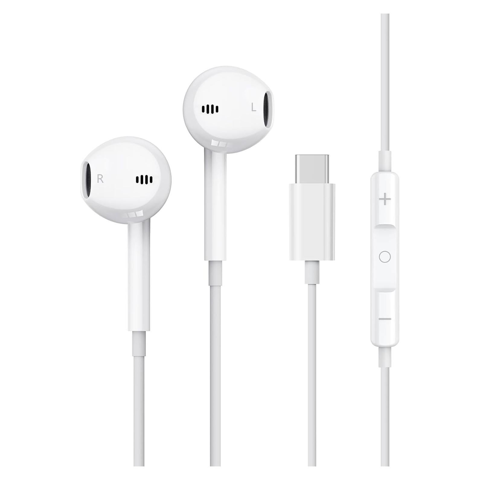 Auriculares USB C TEGDZGU TC0001 HiFi Estéreo con Micrófono