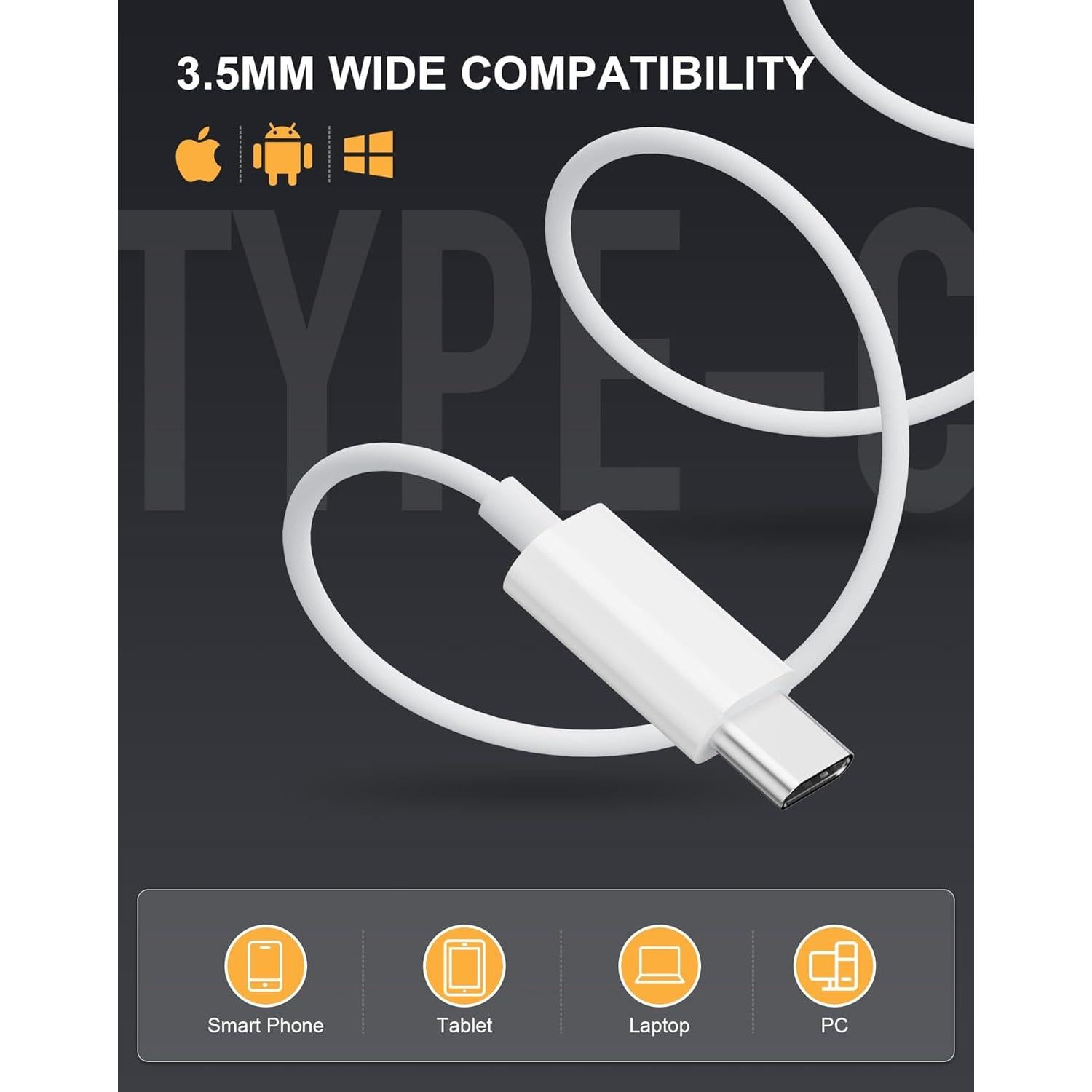 Auriculares USB C TEGDZGU TC0001 HiFi Estéreo con Micrófono