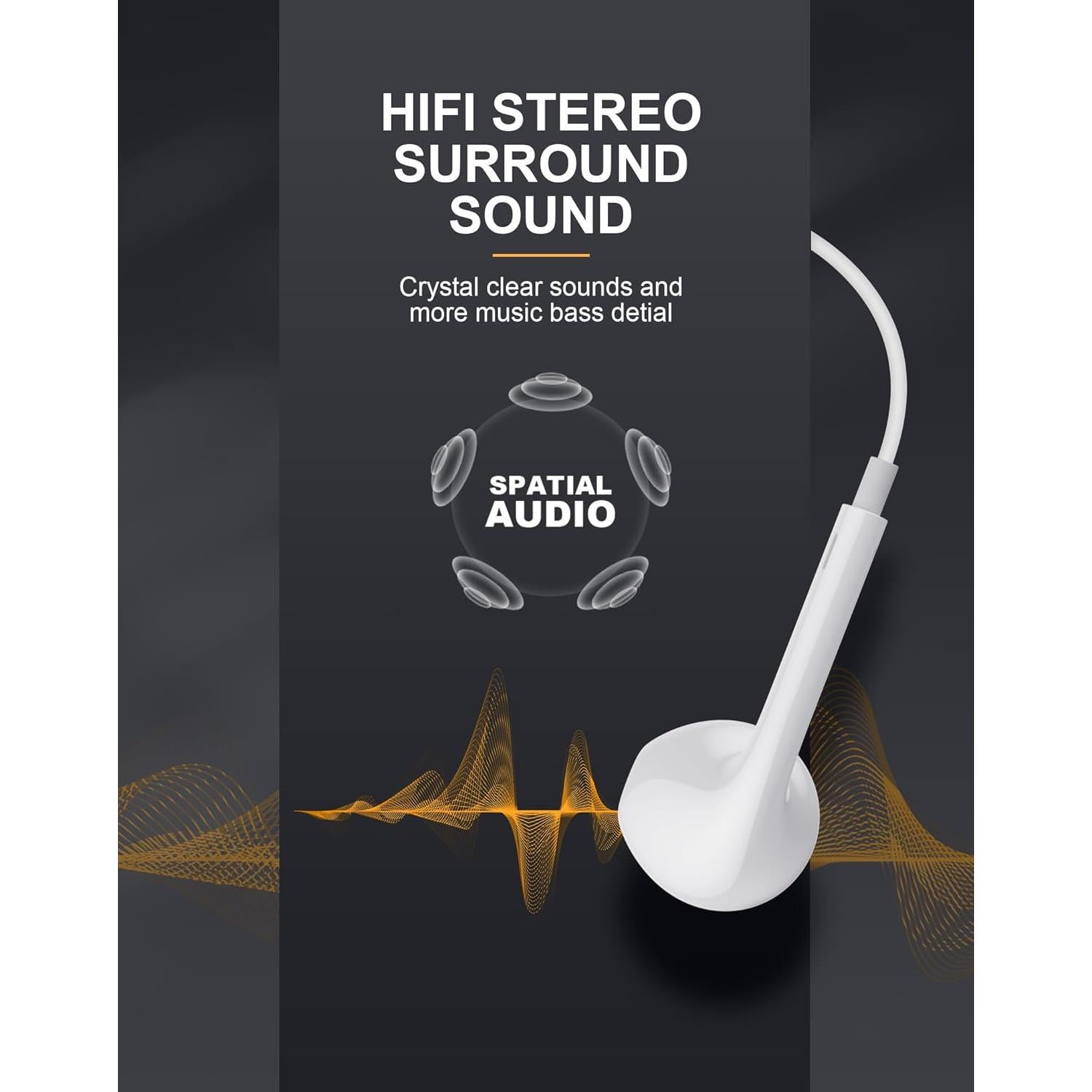 Auriculares USB C TEGDZGU TC0001 HiFi Estéreo con Micrófono