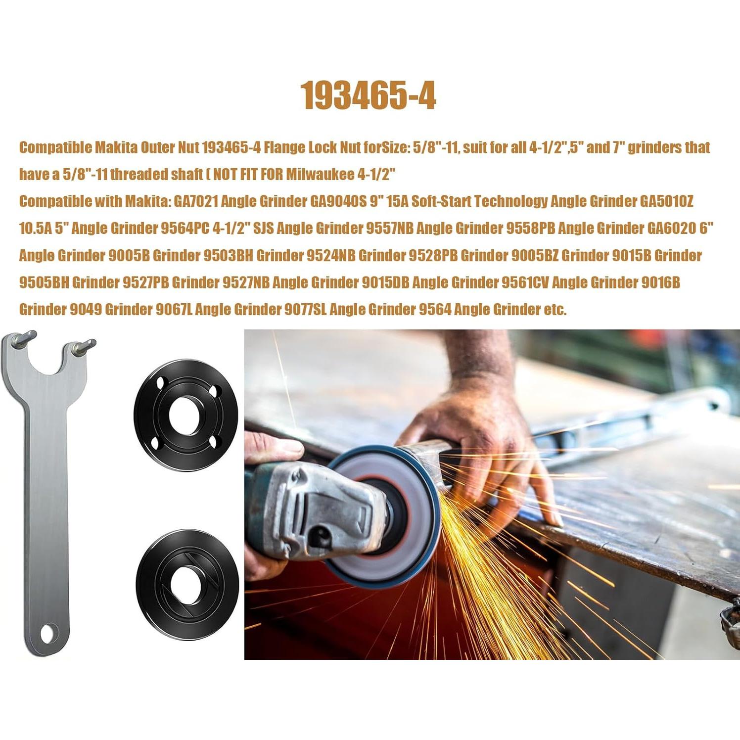 Llave de Grinda Genérico 193465-4 5" 5/8-11 Compatible