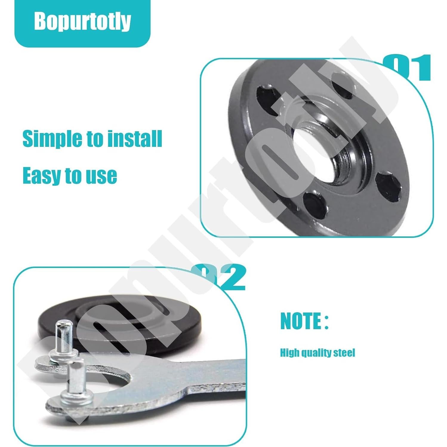 Llave de Flange Bopurtotly 193465-4 para Amoladora Angular 5"