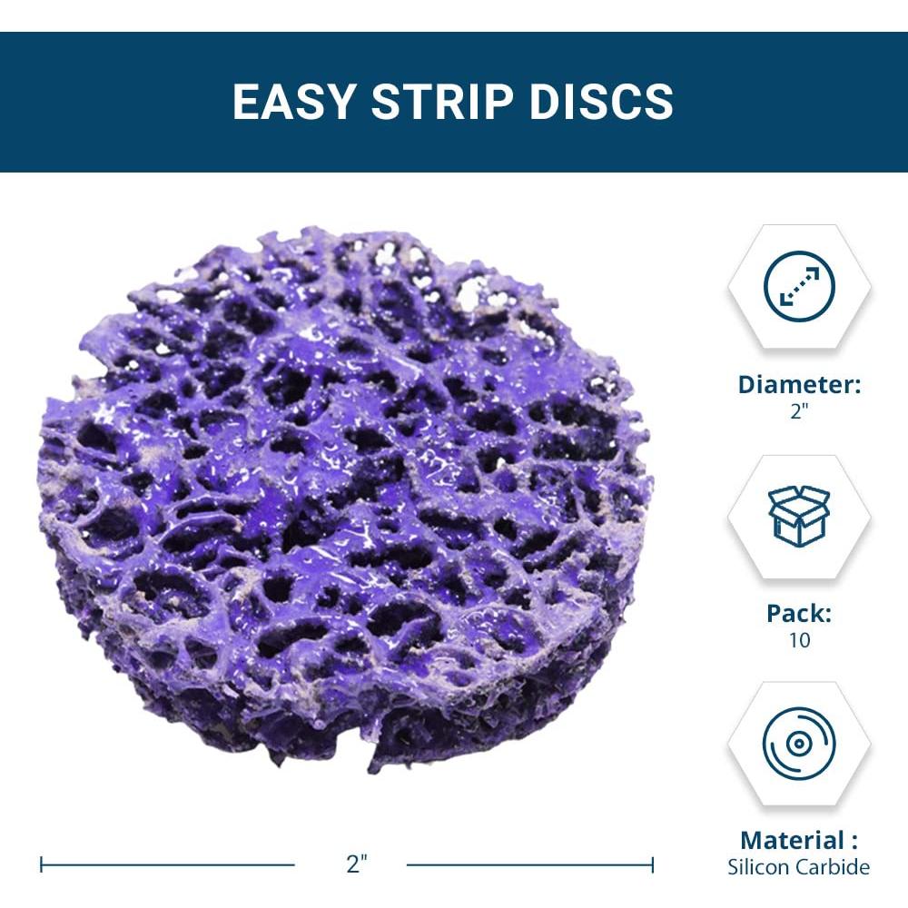 Discos de Lijado 2" Benchmark Abrasives Nylon Tipo R - Paquete de 10