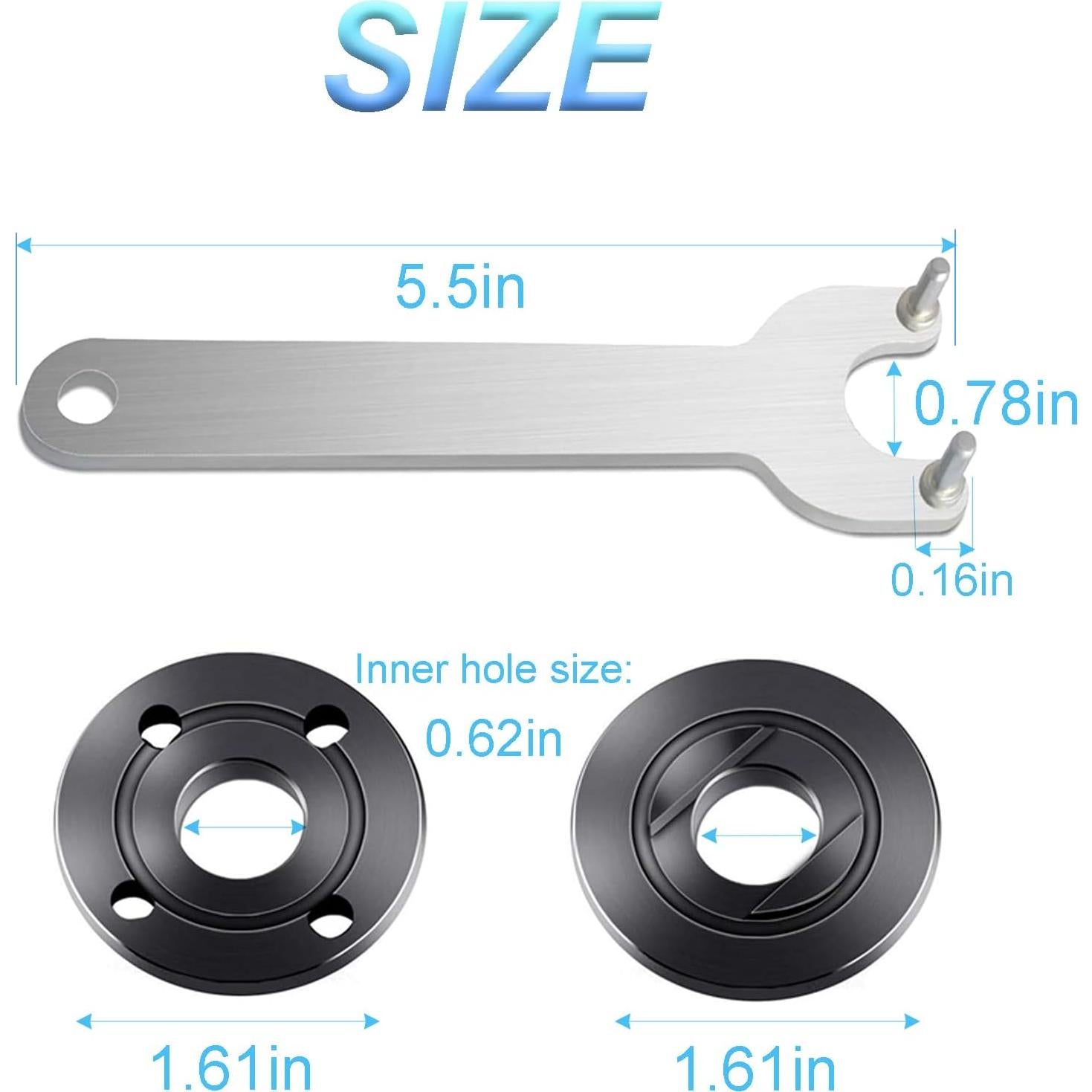 Llave de Grinder Angular PELIF 4.5" y 5" Compatible