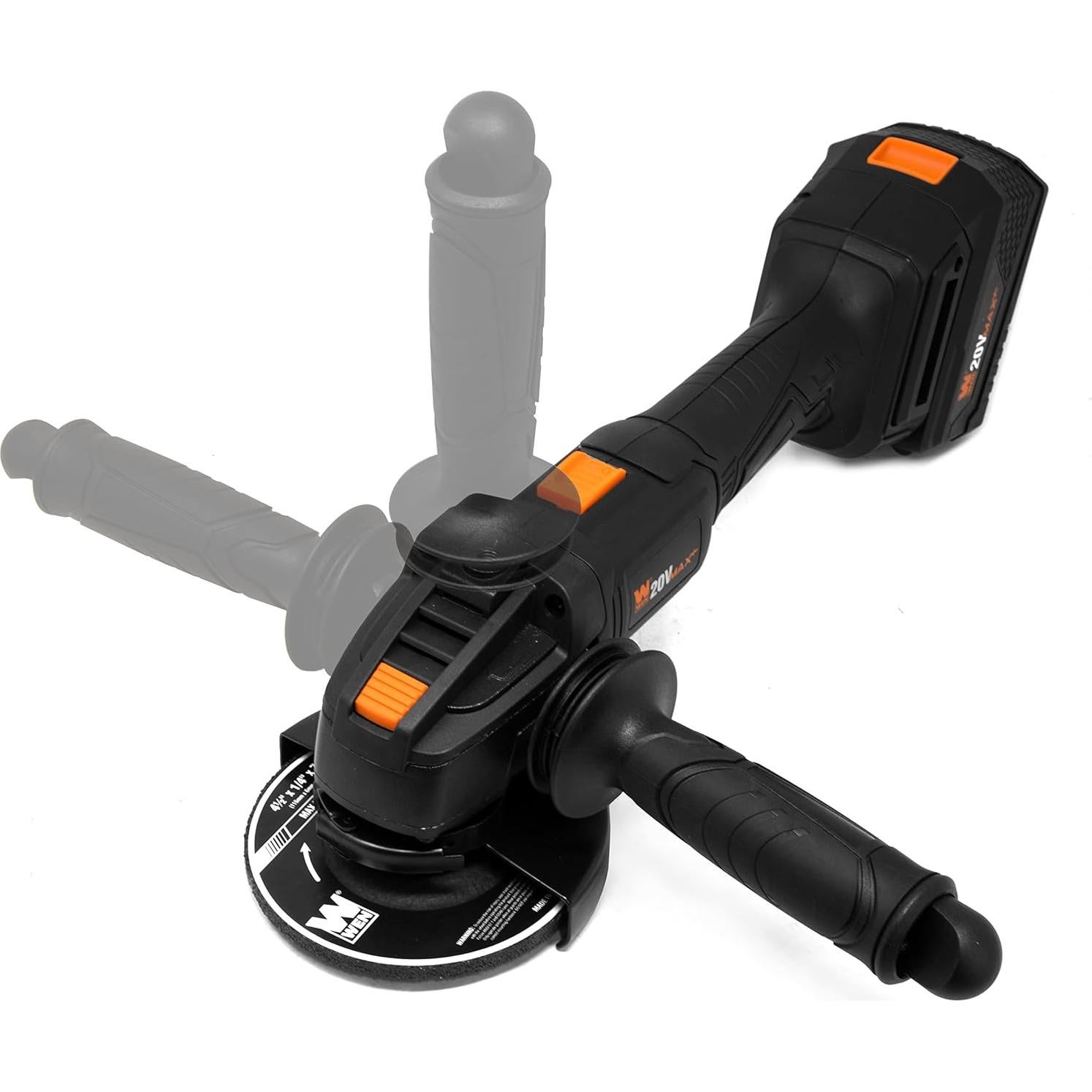 Amoladora Angular Inalámbrica WEN 20V 4.5" con Batería