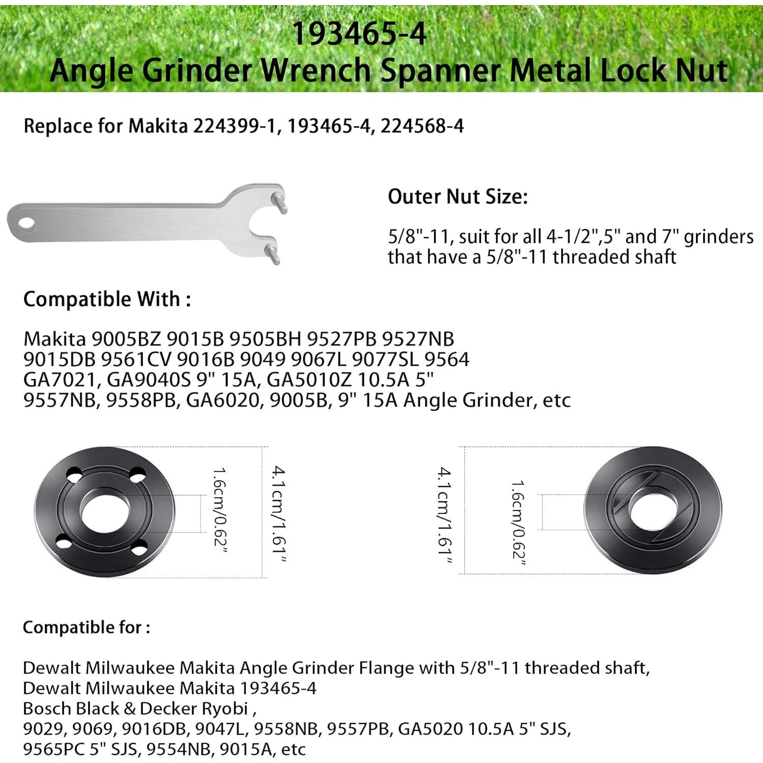 Llave Angular HAKATOP 193465-4 para Amoladoras 4.5" y 5"