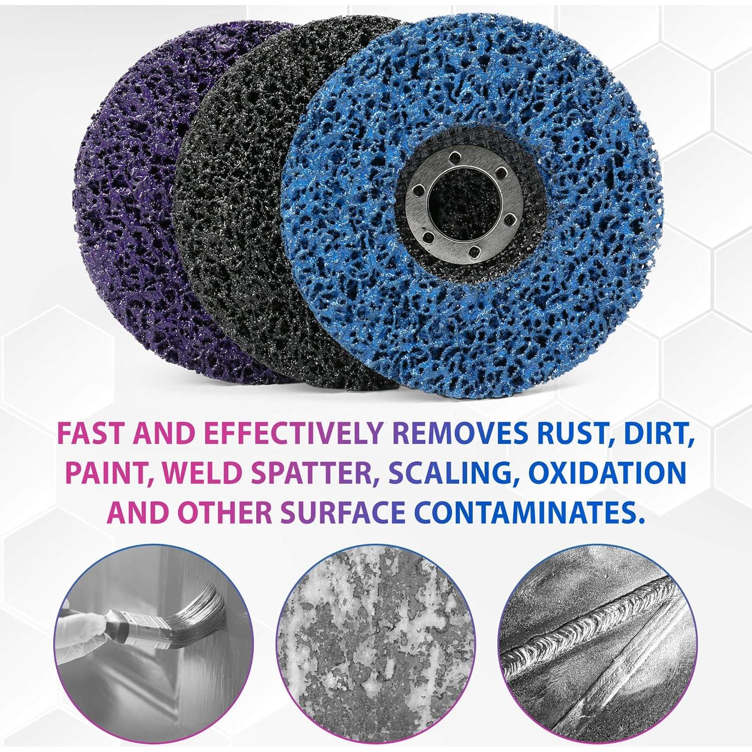 Disco de Desbaste LotFancy 4.5" Surtido 6PCS Carburo Silicio