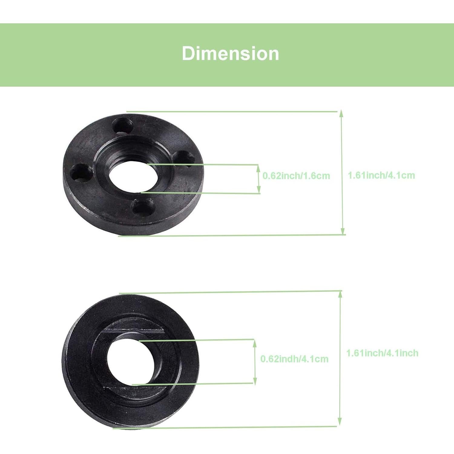 Tuerca de Brida para Amoladora Angular Gekufa 5/8"-11 Negro