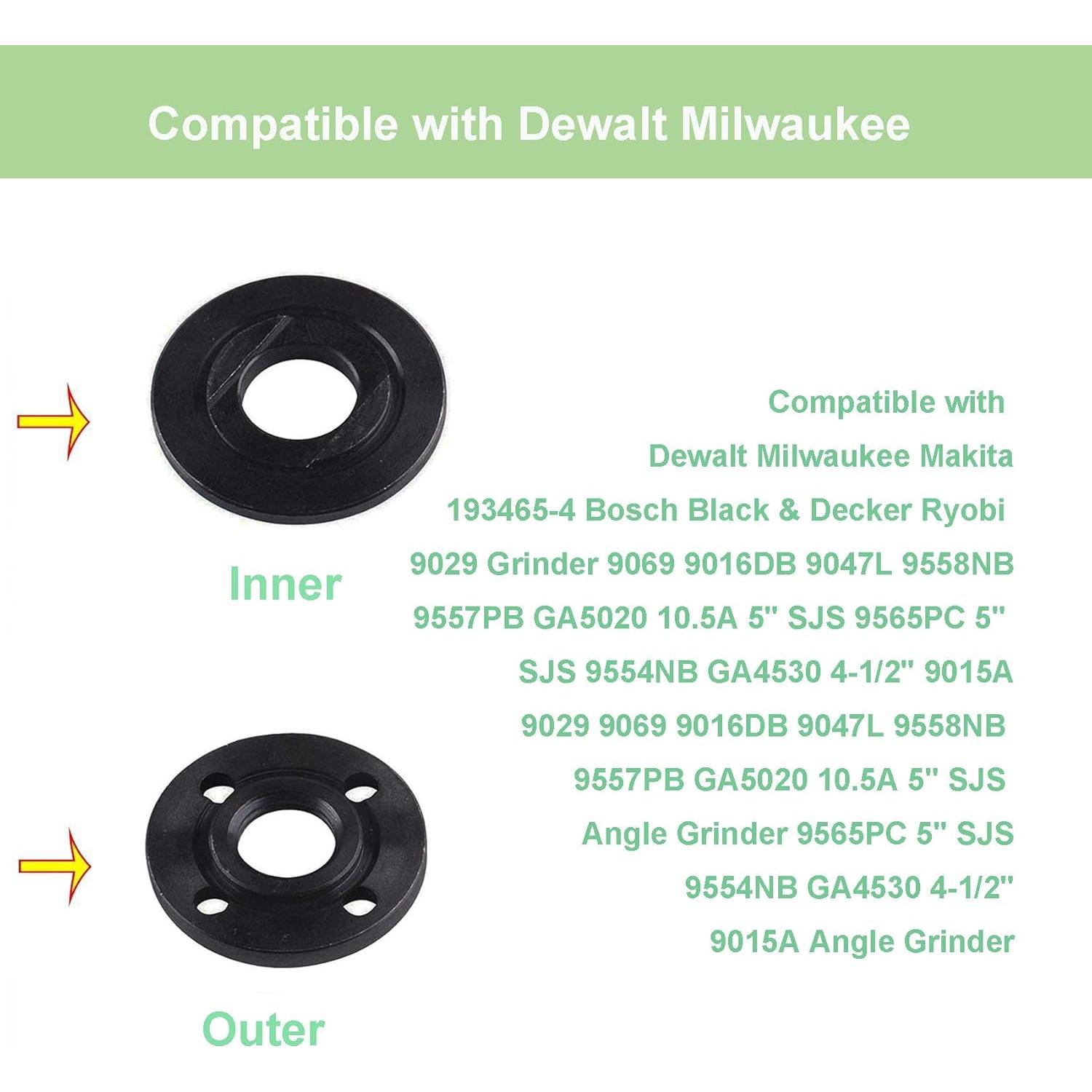 Tuerca de Brida para Amoladora Angular Gekufa 5/8"-11 Negro