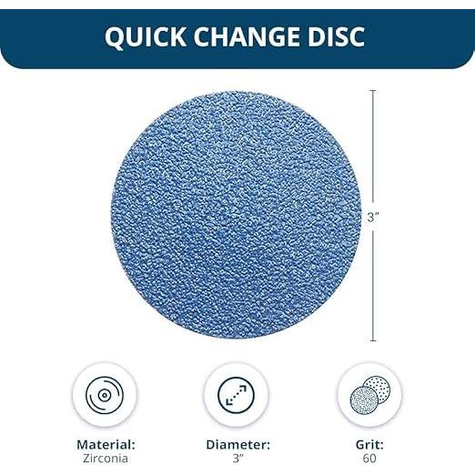 Discos de Lijado 7.62 cm Benchmark Abrasives 60 Grano - Paquete 25