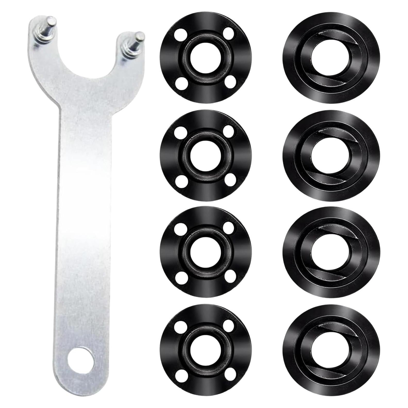 Kit de Llave de Tuerca de Brida KOIUETUA 9 Piezas 4.5" y 5"