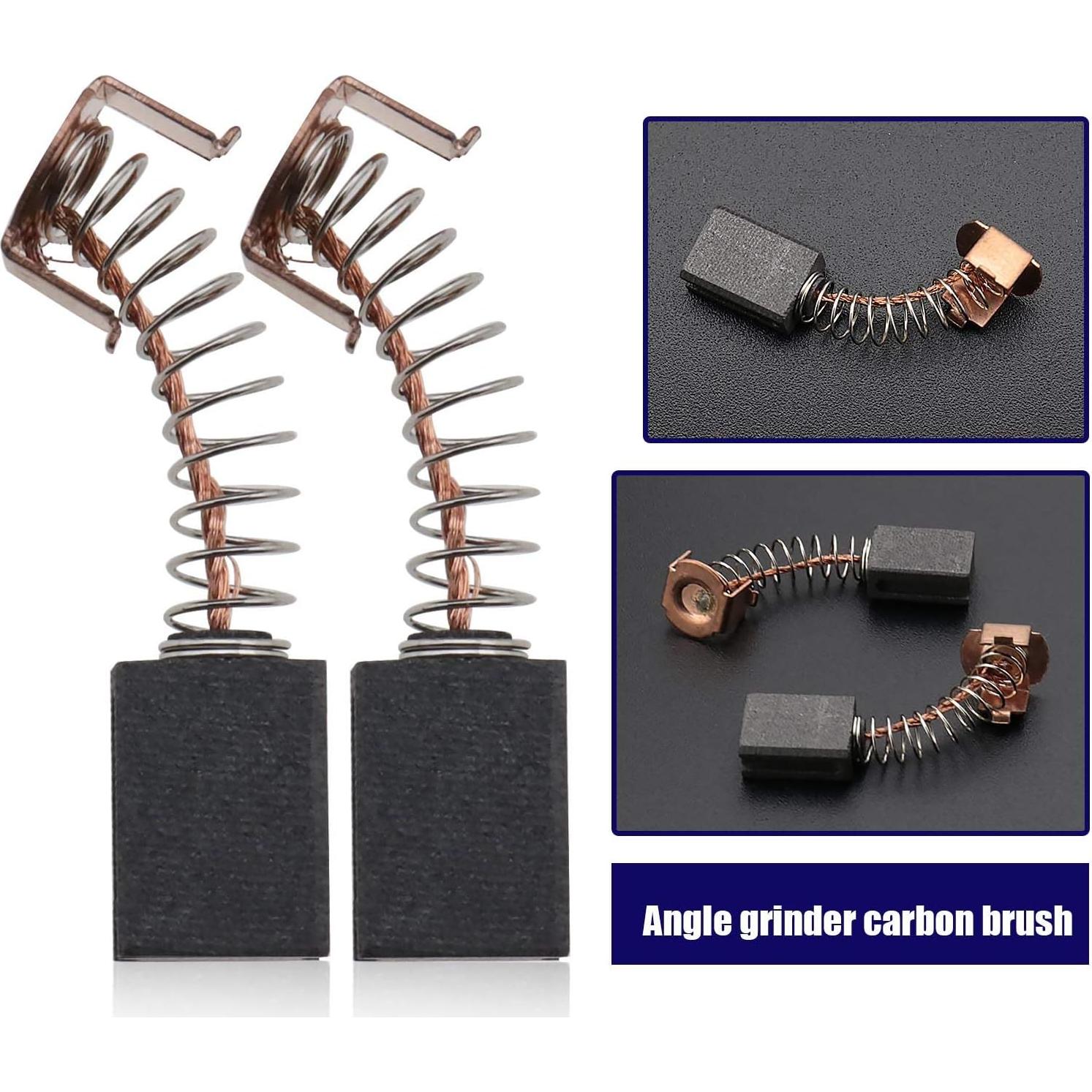 Escobillas de Carbón Crear Idea 2 Pares 12x8x5mm para Amoladora